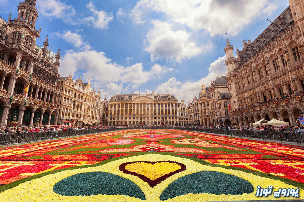 جشنواره فرش گل در میدان بزرگ بروکسل | یوروپ تورز