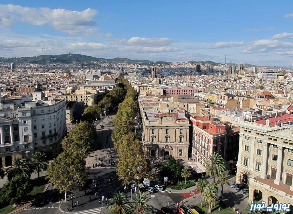 مدت زمان لازم برای بازدید از خیابان رامبلا کاتالونیا شهر بارسلونا | یوروپ تورز