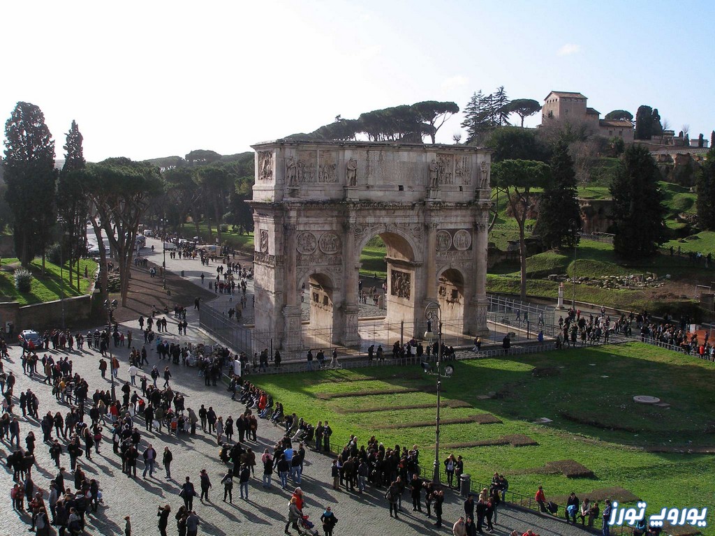 طاق کنستانتین آخرین مورد از دیدنی های رم | یوروپ تورز