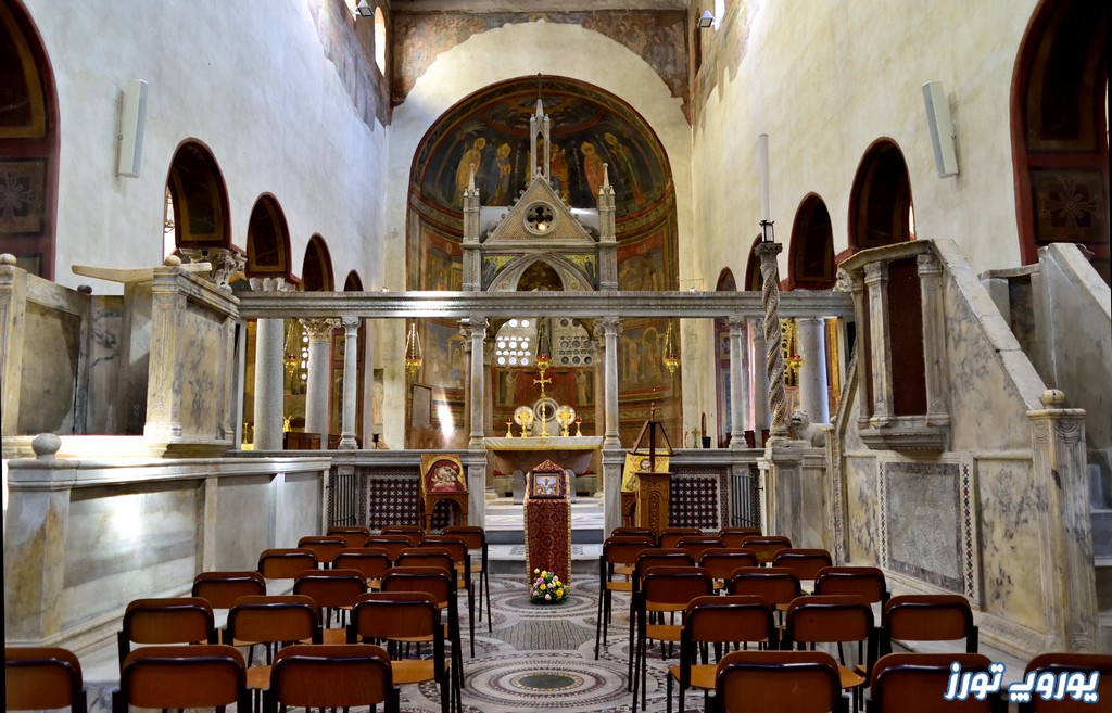 دسترسی راحت به کلیسای سانتا ماریا این کوسمدین رم | یوروپ تورز