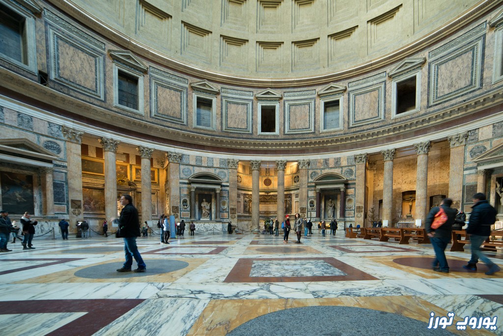 معماری رومی در پانتئون و جاذبه‌ های دیدنی رم | یوروپ تورز
