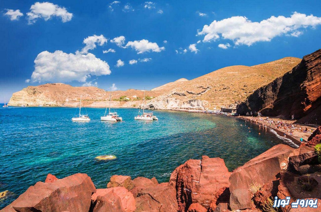 چگونه میتوان از ساحل قرمز یونان بازدید کرد؟ | یوروپ تورز